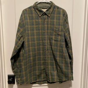 Weatherproof Vintage Green and Blue Plaid Shirt